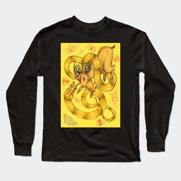 Ram vs Basilisk with Moths Long Sleeve T-Shirt by sadnettles